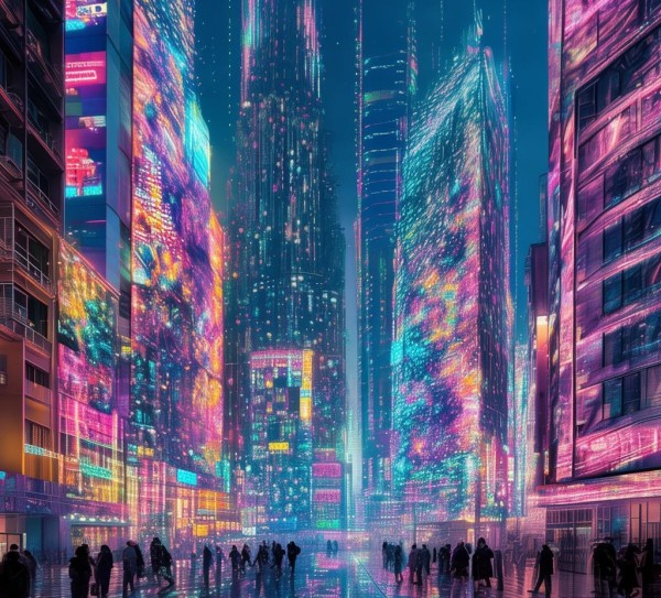 数字之城，视觉与科技的未来艺术盛宴