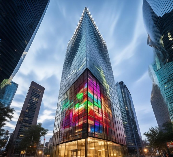 商务之光,现代商业建筑的现代艺术与文化魅力